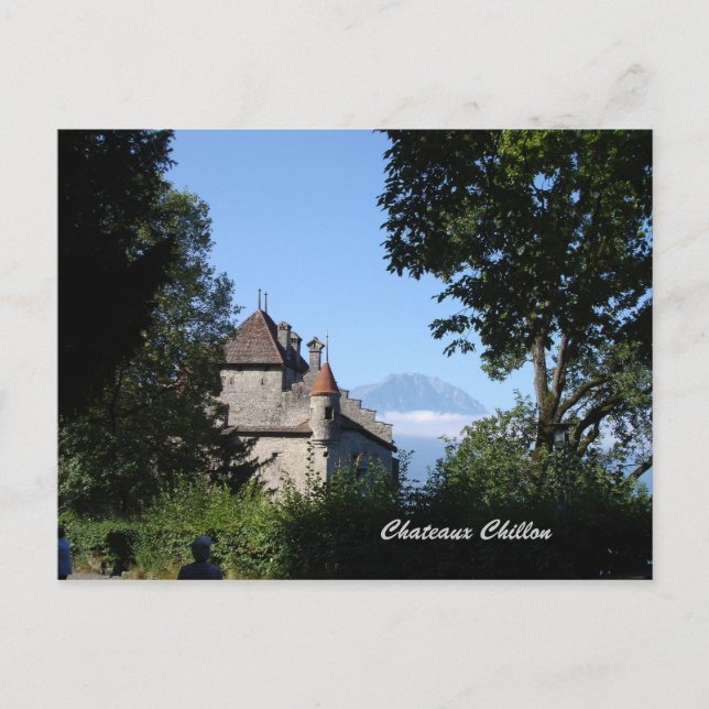 Cartão Postal Chateaux Chillon (Frente)