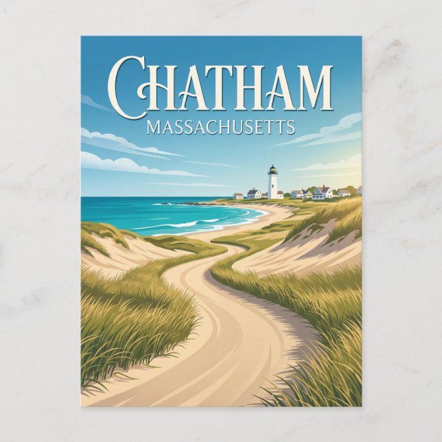 Cartão Postal Chatham EUA (Frente)