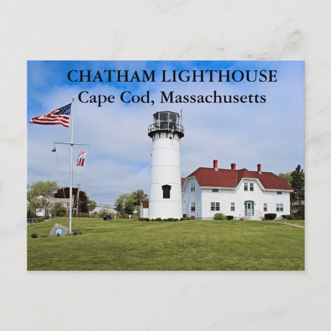 Cartão Postal Chatham Lighthouse, Massachusetts Postcard (Frente)