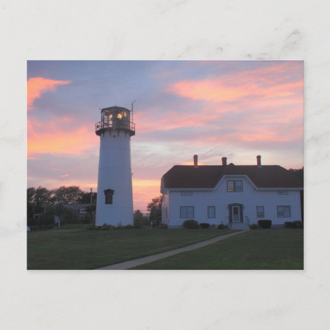 Cartão Postal Chatham Lighthouse Sunset (Frente)
