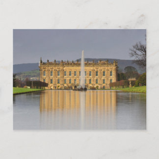 Cartão postal Chatsworth House Lake Refletions Rei