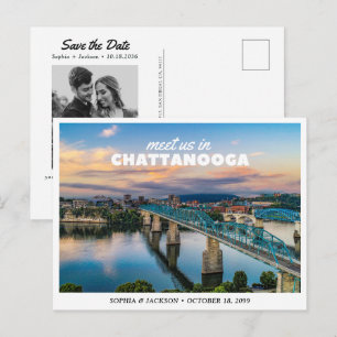 Cartão Postal Chattanooga Casamento Salvar a Data