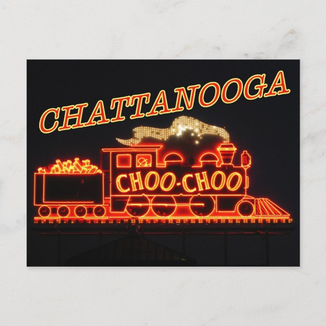 Cartão Postal Chattanooga Choo Néon (Frente)