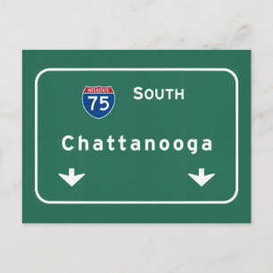 Cartão Postal Chattanooga Tennessee Interstate Highway Freeway: