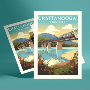 Cartão Postal Chattanooga Tennessee Vintage