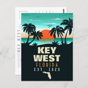 Cartão Postal chave oeste da Flórida Sunset Vacation Souvenirs 8