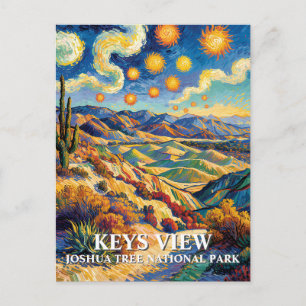 Cartão Postal Chaves Vista Personalizadas de Joshua Tree Paisage
