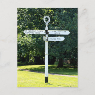 Cartão Postal Chawton Signpost Hampshire