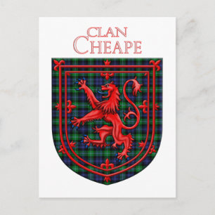 Cartão Postal Cheape da Xadrez escocesa Torosay Tartan