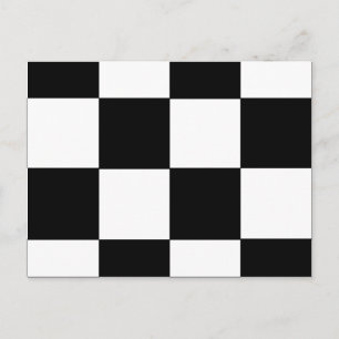 Cartão Postal CHECKERBOARD! (um design quadrado) ~