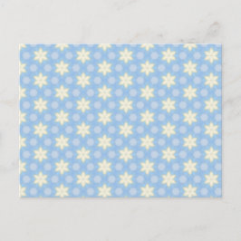 Cartão Postal Cheerful Yellow Star Pattern Postcard