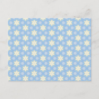 Cartão Postal Cheerful Yellow Star Pattern Postcard