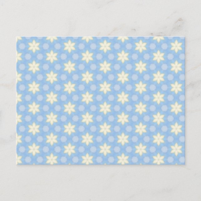 Cartão Postal Cheerful Yellow Star Pattern Postcard (Frente)