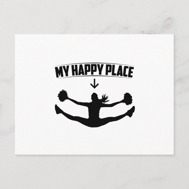 Cartão Postal Cheerhead Sayings | Ofertas de Cheerleaderes despo (Frente)
