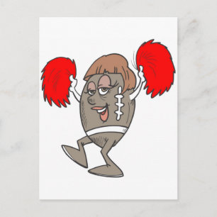 Cartão Postal cheerleader de futebol