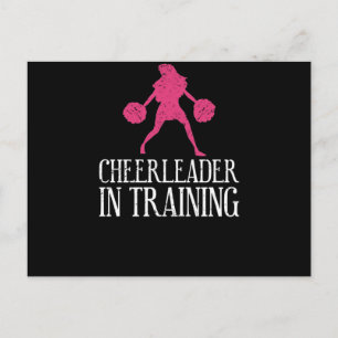 Cartão Postal Cheerleader Na Formação De Comboios De Esporte D