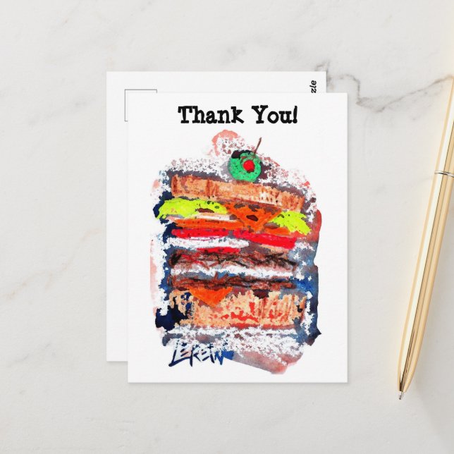 cartão postal Cheeseburger #170229 (Frente/Verso In Situ)