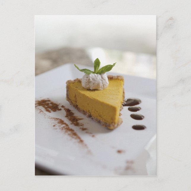 Cartão Postal Cheesecake de Abóbora (Frente)