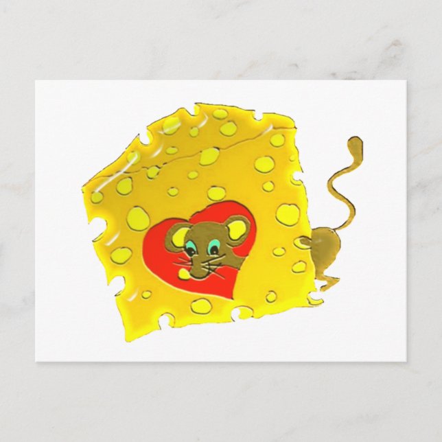 Cartão Postal cheeze luv (Frente)