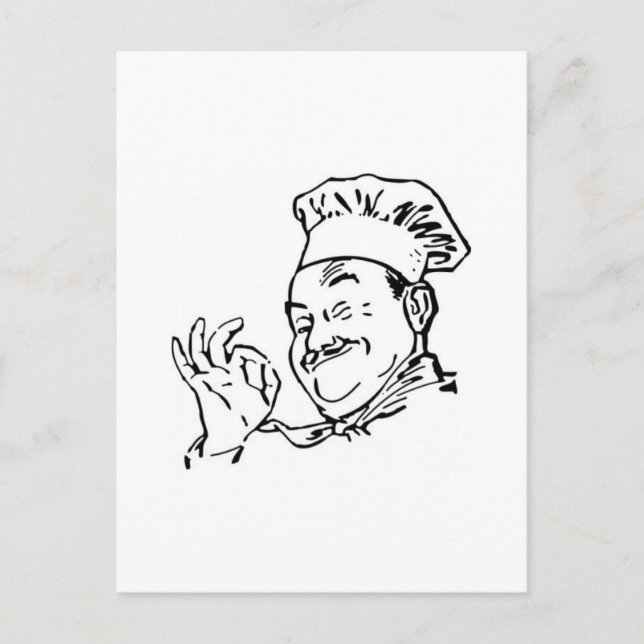 Cartão Postal chef (Frente)