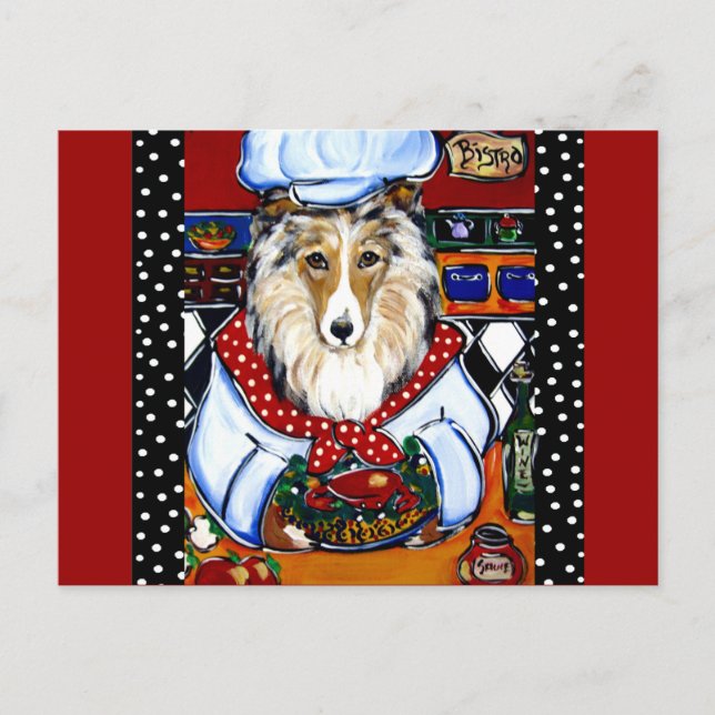 Cartão Postal Chef Collie (Frente)