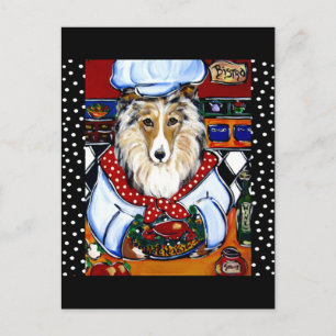 Cartão Postal Chef Collie
