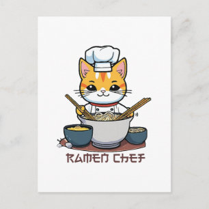 Cartão Postal Chef de Ramen