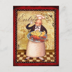 Cartão Postal Chef Entrée