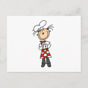 Cartão Postal Chef Feminino