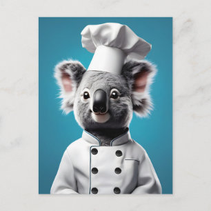 Cartão Postal Chef Koala