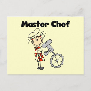 Cartão Postal Chef Mestre - Feminino