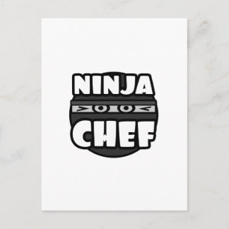 Cartão Postal Chef Ninja