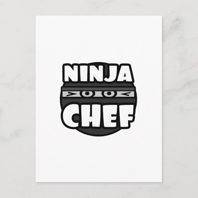 Cartão Postal Chef Ninja (Frente)