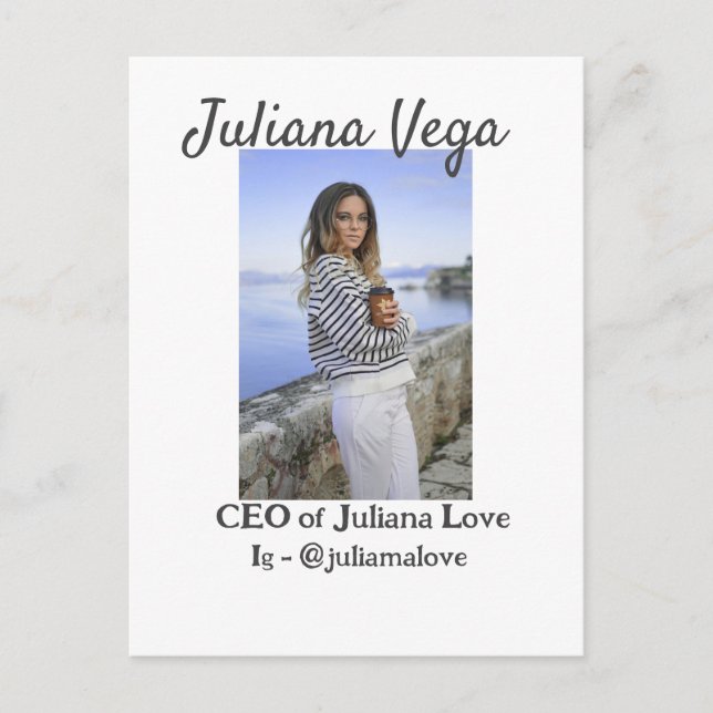 Cartão Postal Chefe de administração da dona de negócios Chefe I (Frente)