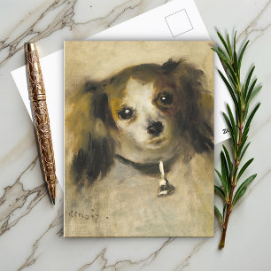 Cartão Postal Chefe de cão, Auguste Renoir Art