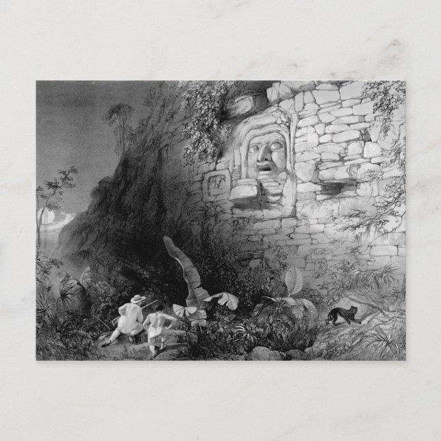 Cartão Postal Chefe de Itzam Na, Izamal, Yucatan, México, 1844 (Frente)