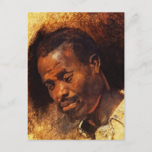 Cartão Postal Chefe de Negro por Peter Paul Rubens