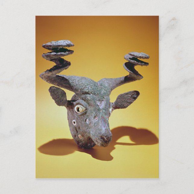 Cartão Postal Chefe de um Bull, do Iraque, c.2000 BC (Frente)