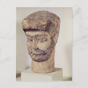 Cartão Postal Chefe de um homem de bexiga, c.1800 BC