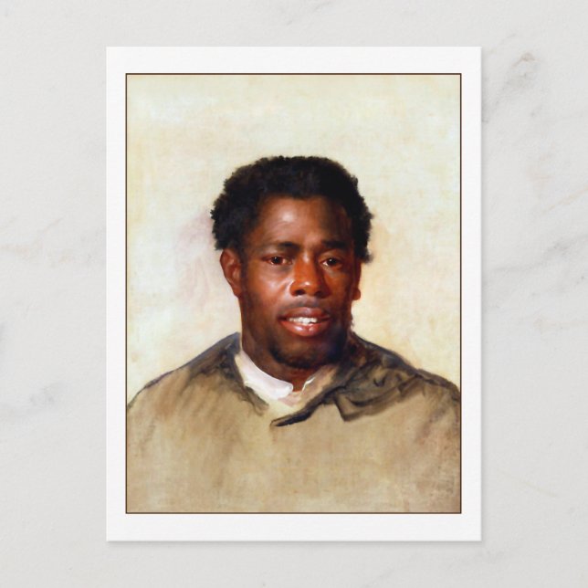 Cartão Postal Chefe de um Homem por John Singleton Copley (Frente)