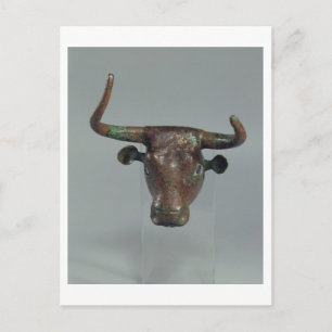 Cartão Postal Chefe de um touro, com a inscrição "Royal Sumeri