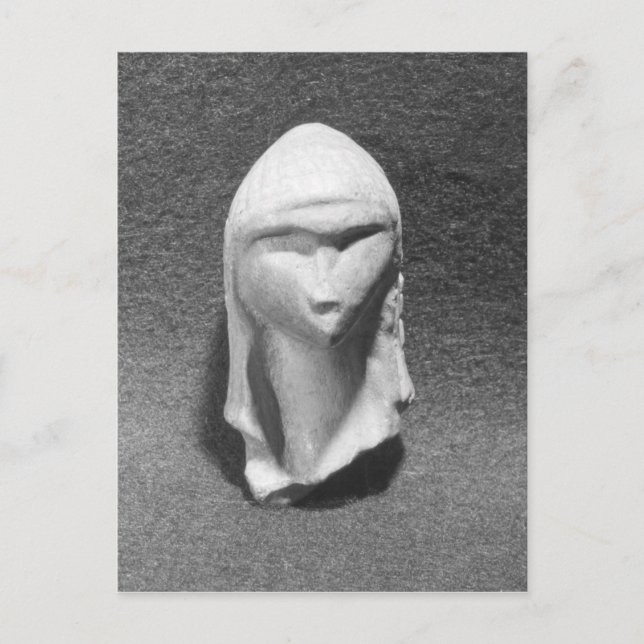 Cartão Postal Chefe de uma Mulher conhecida como Vênus de Brasse (Frente)