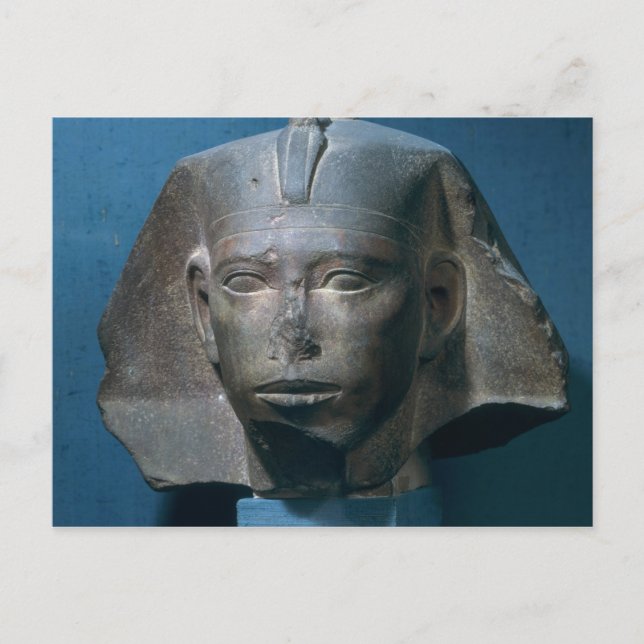 Cartão Postal Chefe do Rei Djedefre, de Abu Roash, Antigo (Frente)