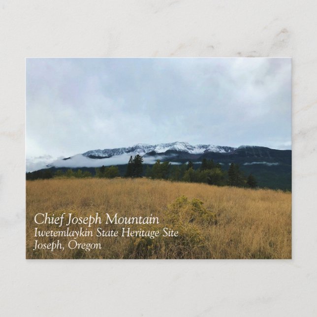 Cartão Postal Chefe Joseph Mountain, Oregon (Frente)