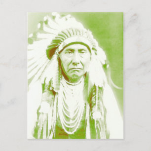 Cartão Postal Chefe Joseph Native American