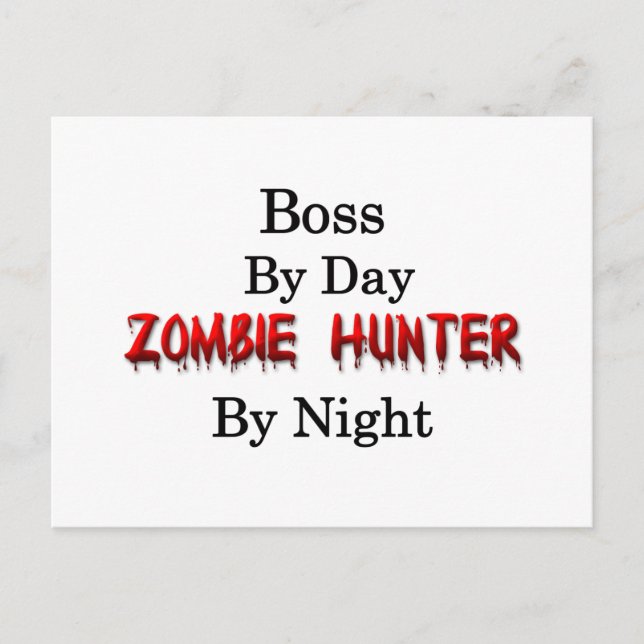 Cartão Postal Chefe/Zombie Hunter (Frente)