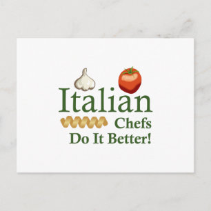 CARTÃO POSTAL CHEFS ITALIANO