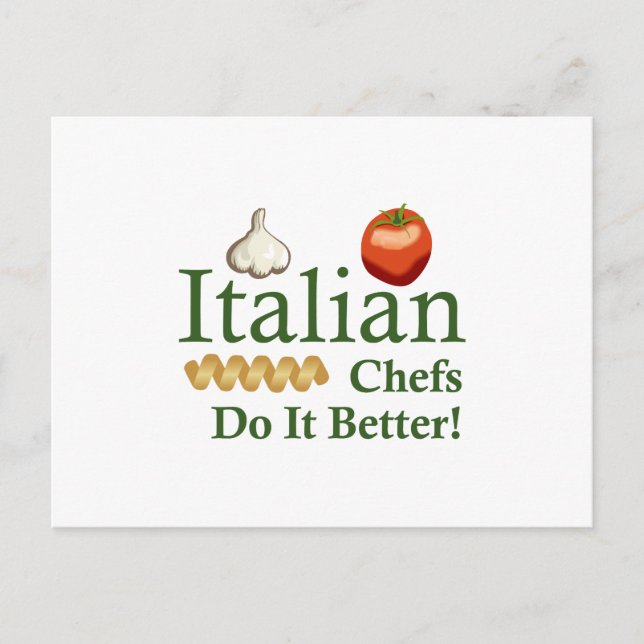 CARTÃO POSTAL CHEFS ITALIANO (Frente)