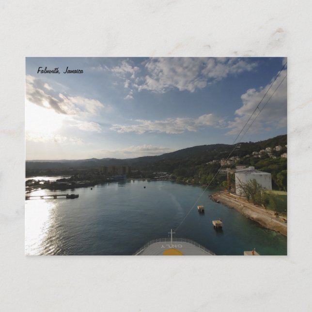 Cartão Postal Chegada da manhã - Jamaica (Frente)