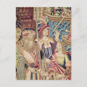 Cartão Postal Chegada de Vasco da Gama em Calicut
